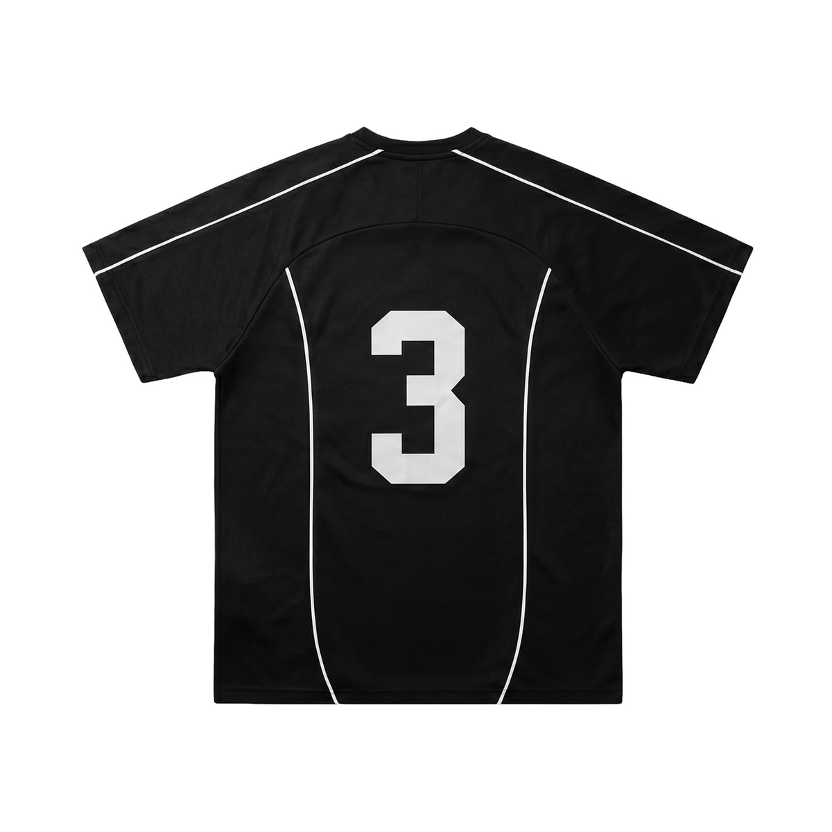 Football Jersey Short Sleeve Black