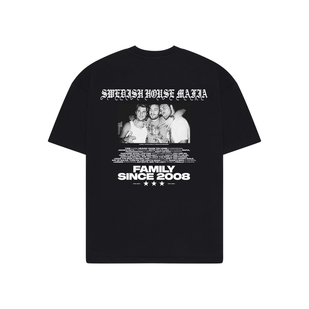 Swedish House Mafia パーカー Swedish House Mafia 2018 Reunion Tour Black Hoodie No Tag