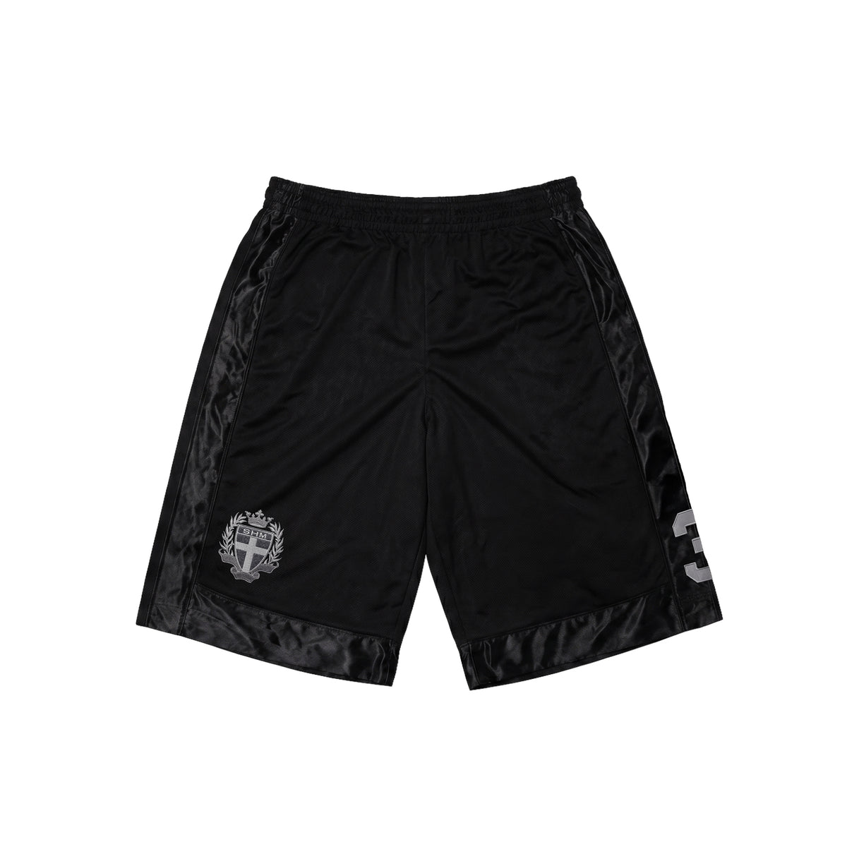 Football Heavyweight Mesh Baggy Shorts Black