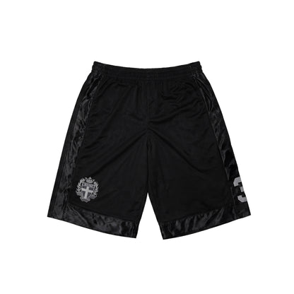 Football Heavyweight Mesh Baggy Shorts Black