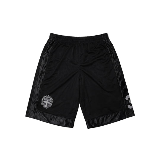 Football Heavyweight Mesh Baggy Shorts Black