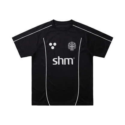 Football Jersey Short Sleeve Black