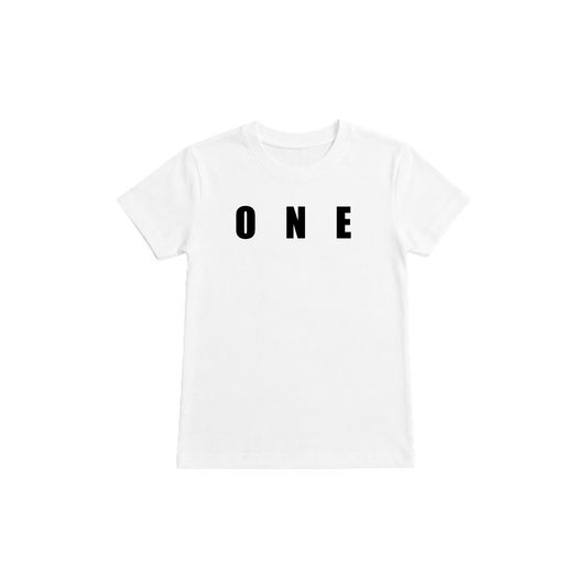 One Baby Tee White