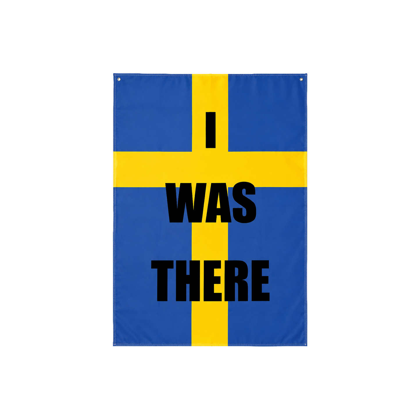 Ullevi I Was There Flag Yellow Blue [PICK-UP ONLY]