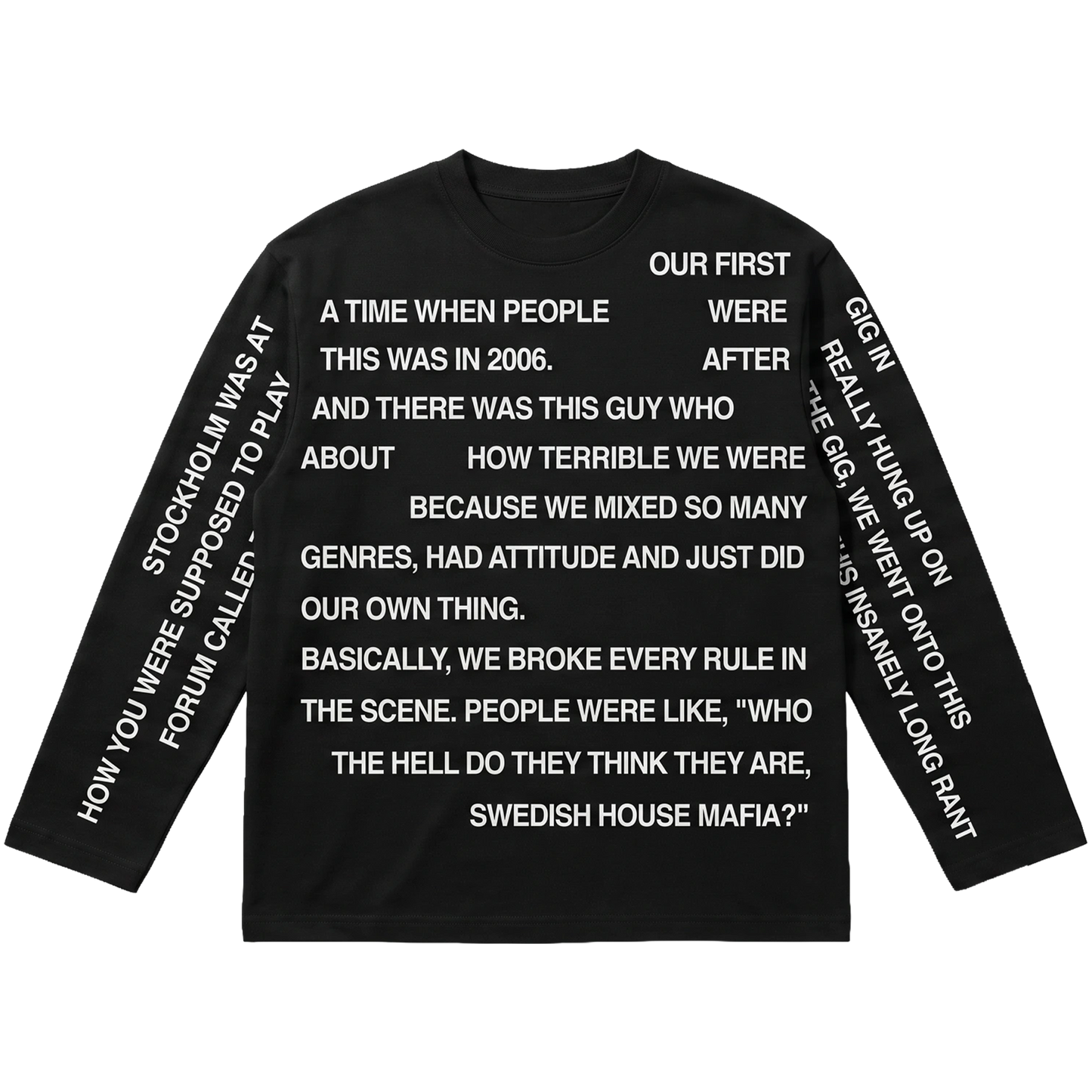 Story Long Sleeve Black [PICK-UP ONLY]