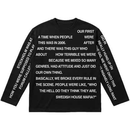 Story Long Sleeve Black [PICK-UP ONLY]