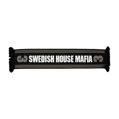 3 Football Scarf Black [PICK-UP ONLY]