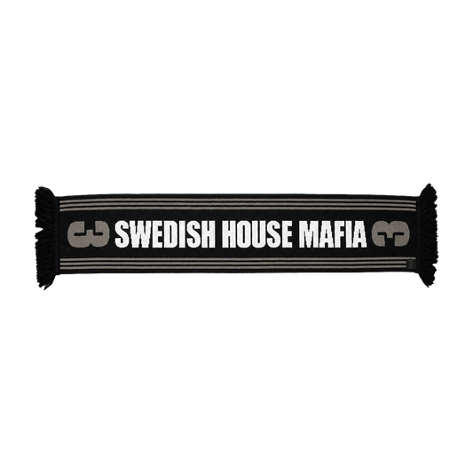 3 Football Scarf Black