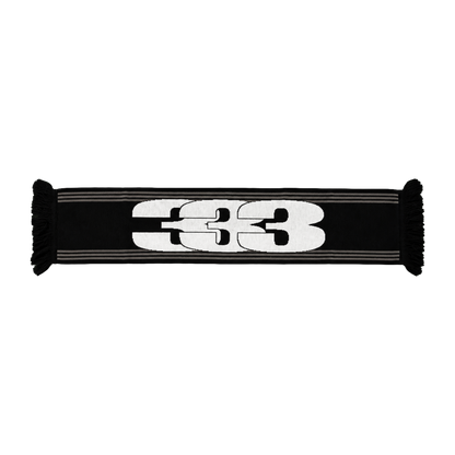 3 Football Scarf Black [PICK-UP ONLY]