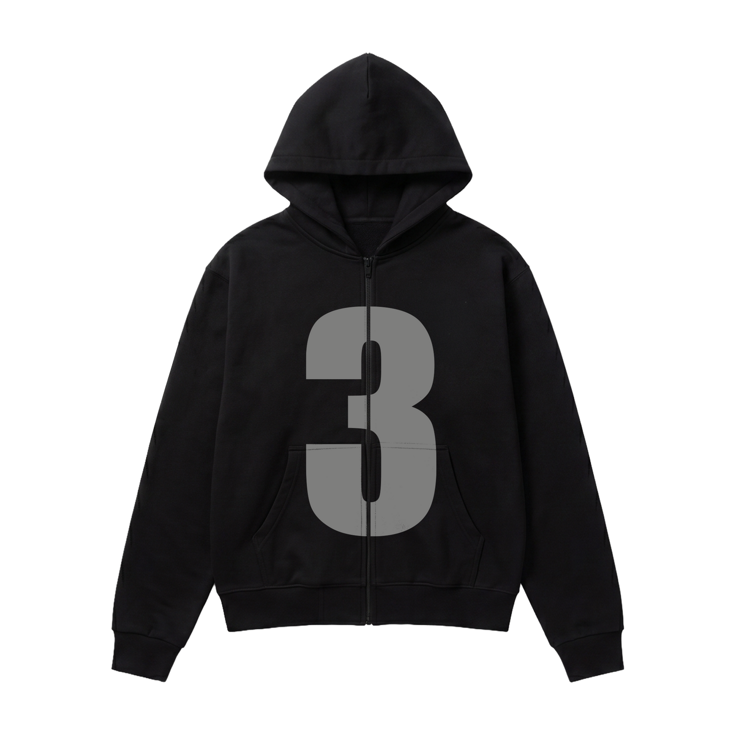 Ullevi 3 Zip Hoodie Black [PICK-UP ONLY]
