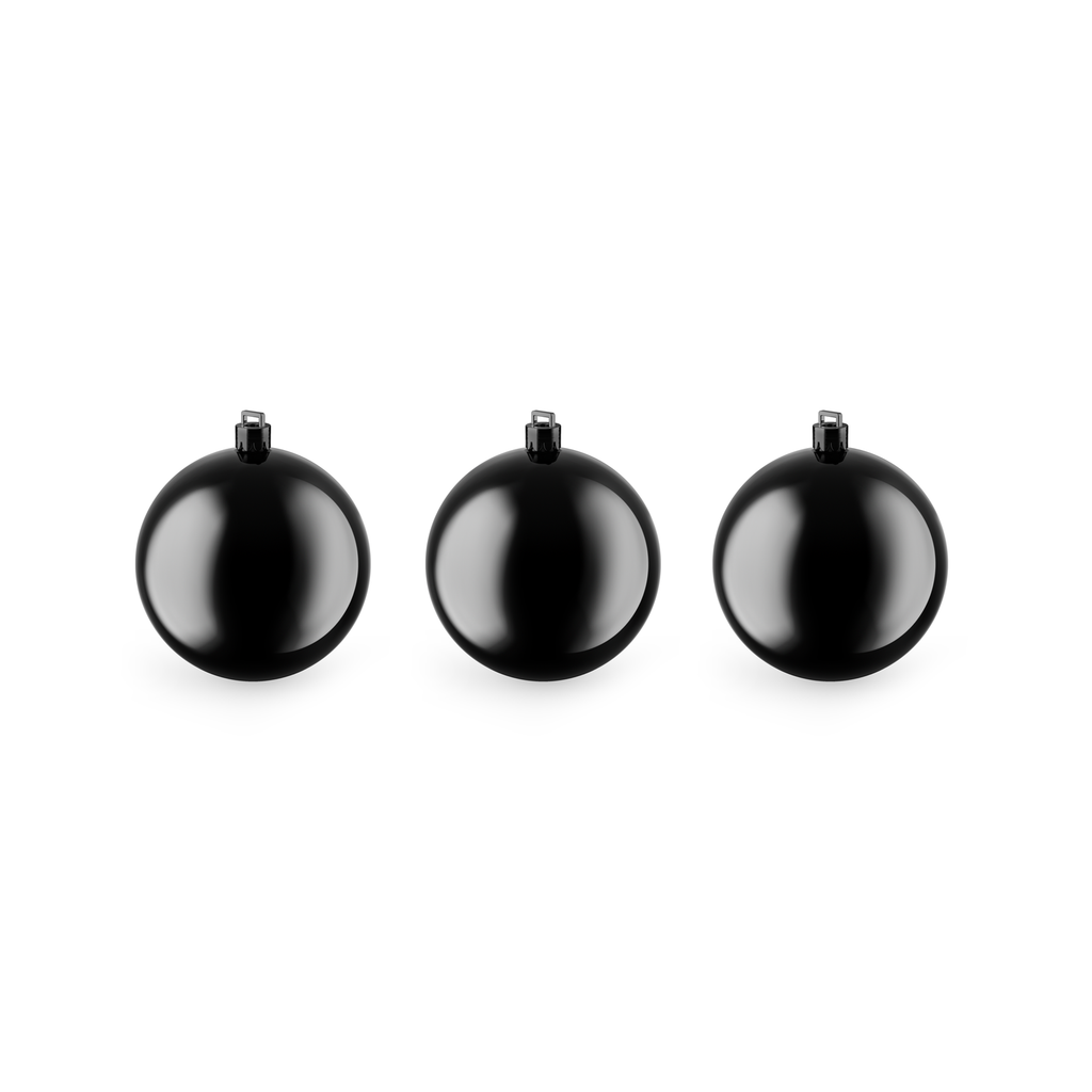 Black Christmas Balls