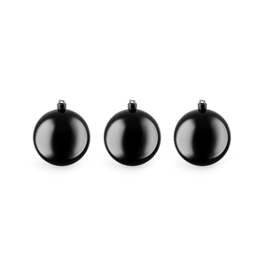 Black Christmas Balls