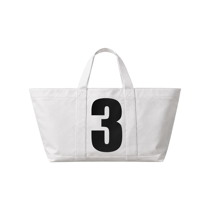 3 Tote Bag White [PICK-UP ONLY]