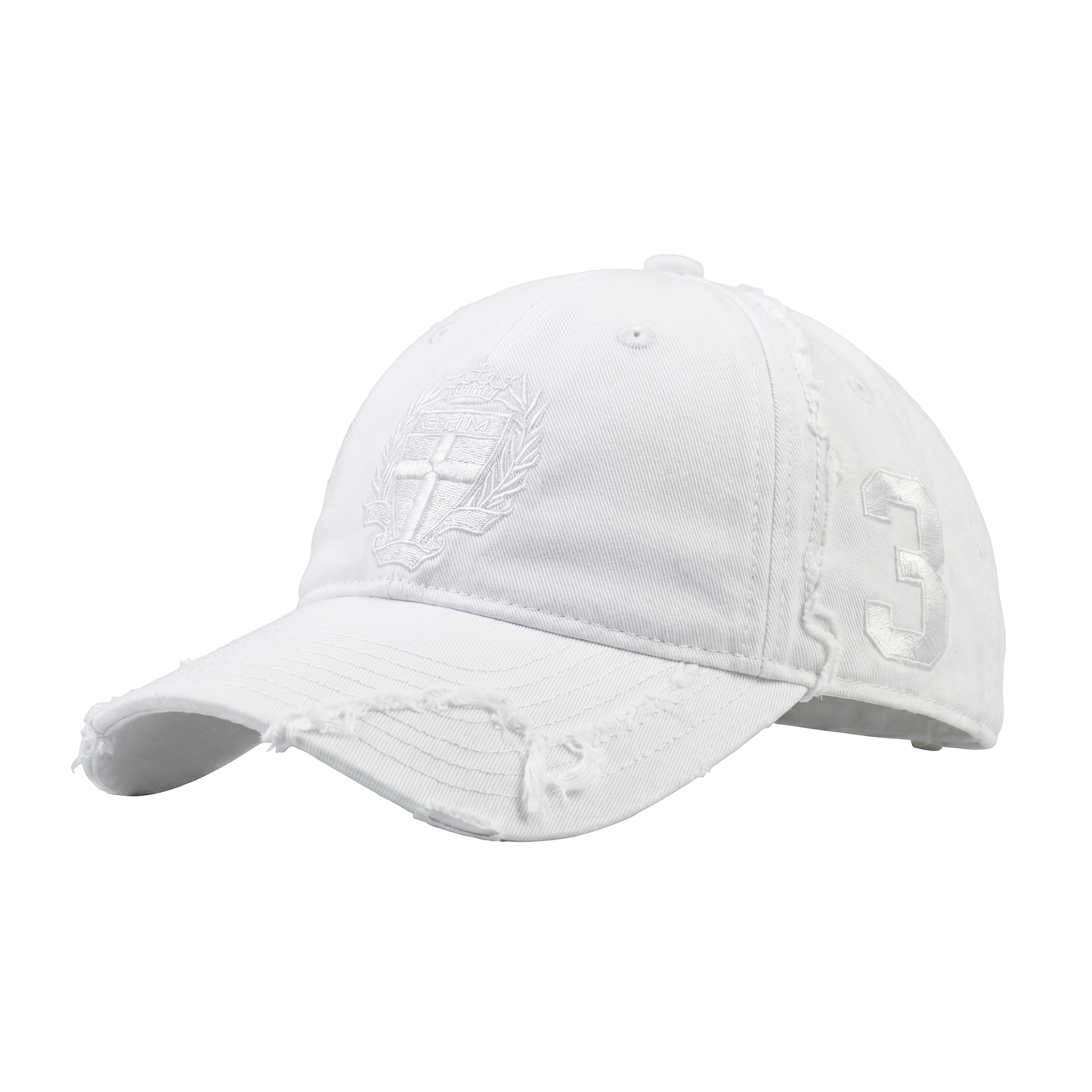World Cup Distressed Cap White