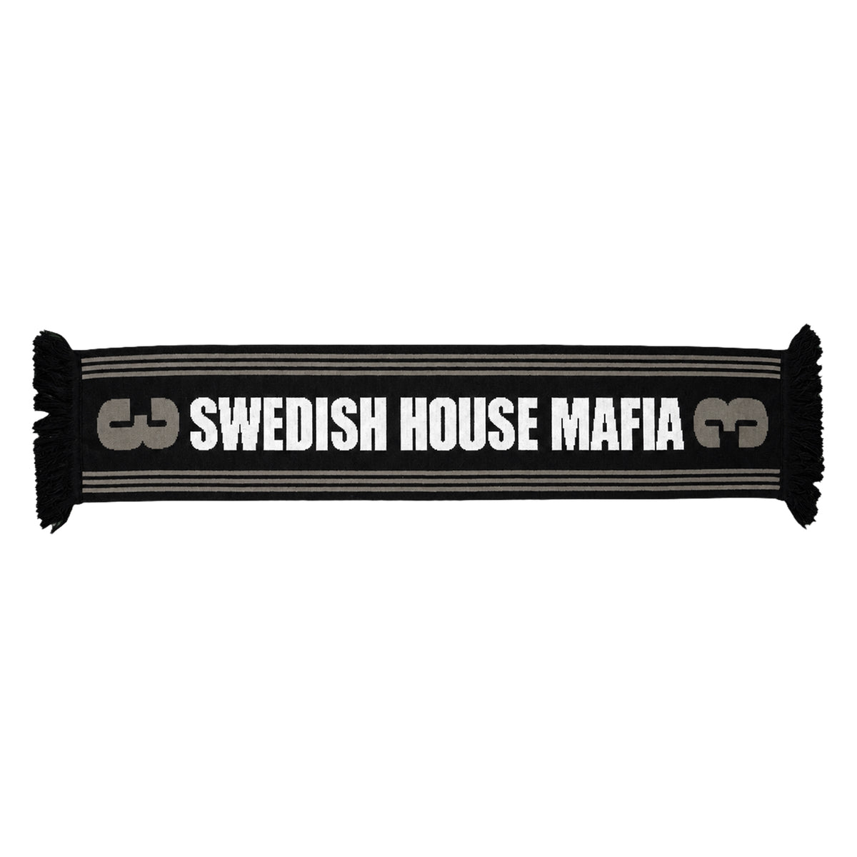 3 Football Scarf Black