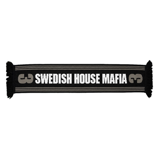 3 Football Scarf Black