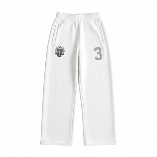 Football Sweatpants White
